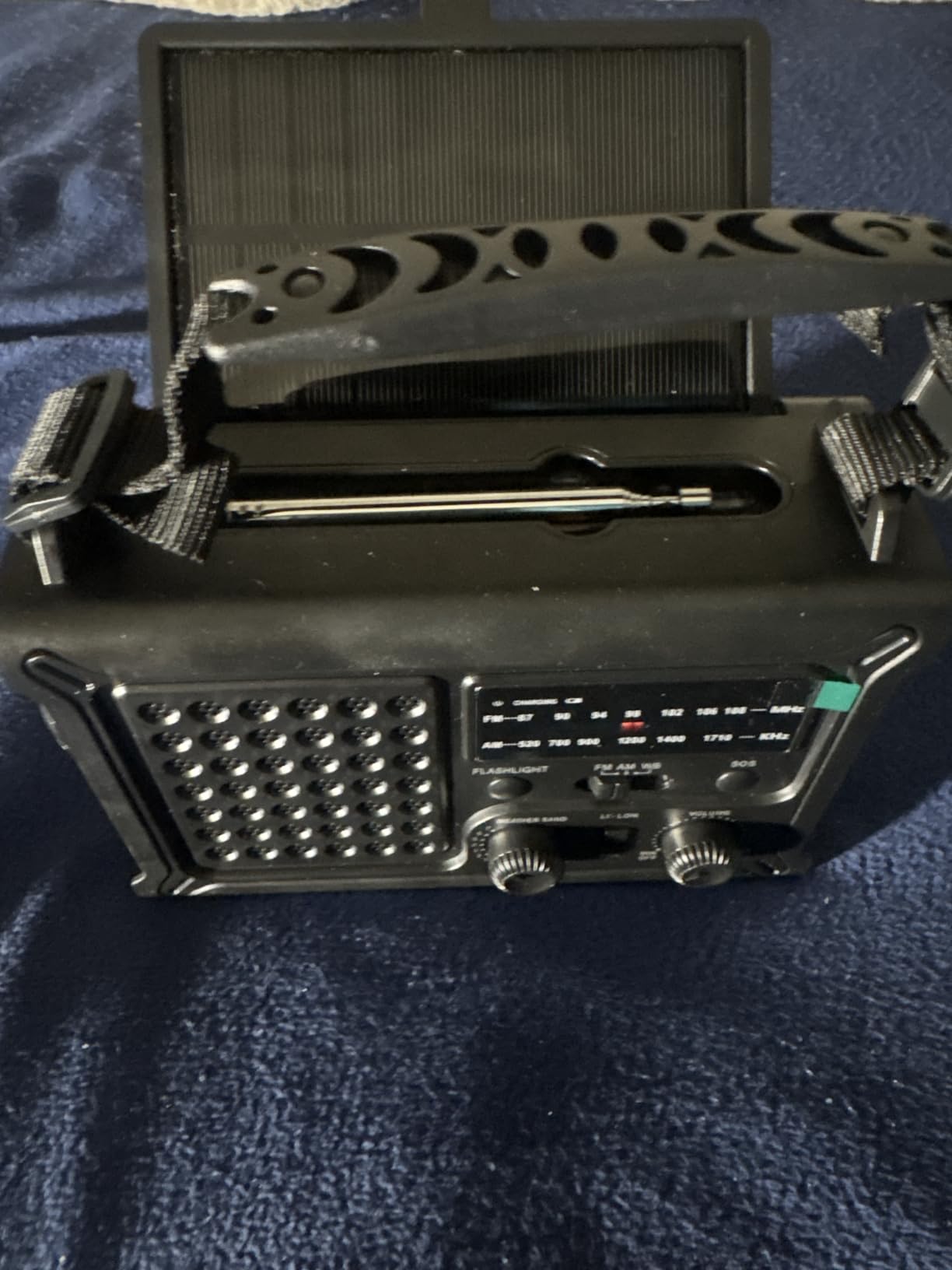 Emergency Weather Radio with Large Solar Panel, Real 12000mAh Battery customer photo 1