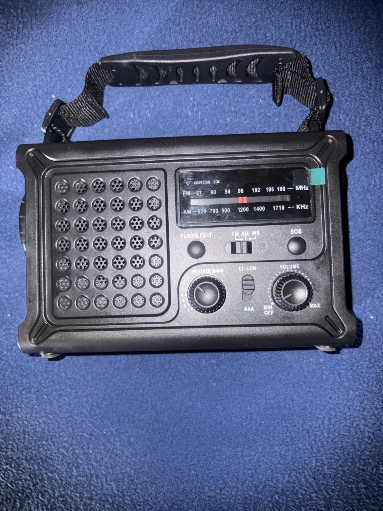 Emergency Weather Radio with Large Solar Panel, Real 12000mAh Battery customer photo 2