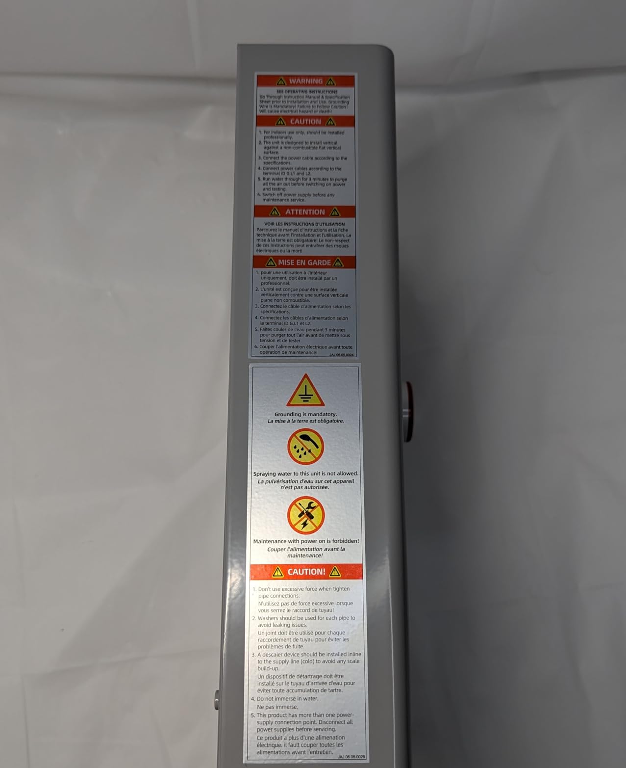 Fogatti 14kW Tankless Water Heater Electric 240V, Max 3.3GPM, 2 Point Use customer photo 1