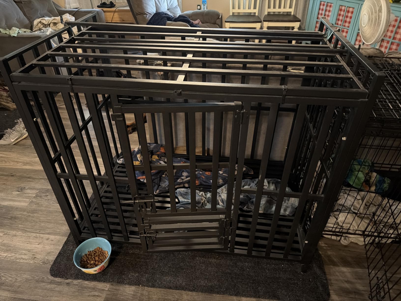 Heavy Duty Dog Crate, 43'' Large Indestructible Cage for High-Anxiety Dogs customer photo 1