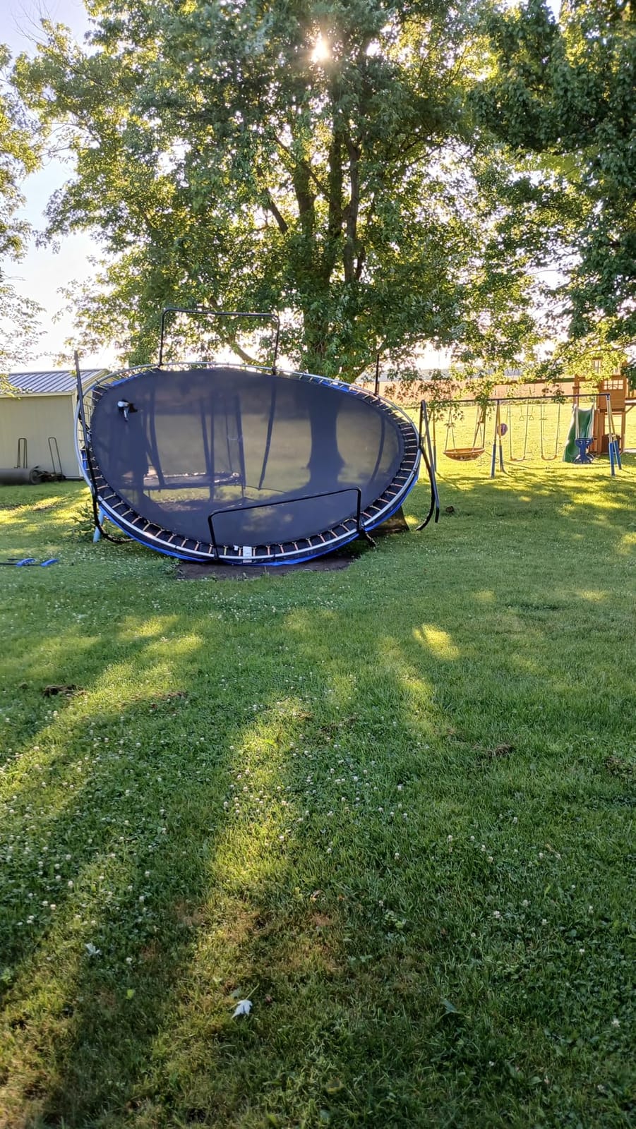 ORCC Kids Trampoline Outdoor 8FT 10FT 12FT 14FT 15FT 16FT with Enclosure, Non-Slip Ladder & Anti-Rust Coated Frame, 1200LBS Weight Capacity Recreational Backyard Large Trampoline for Kids & Adults customer photo 2