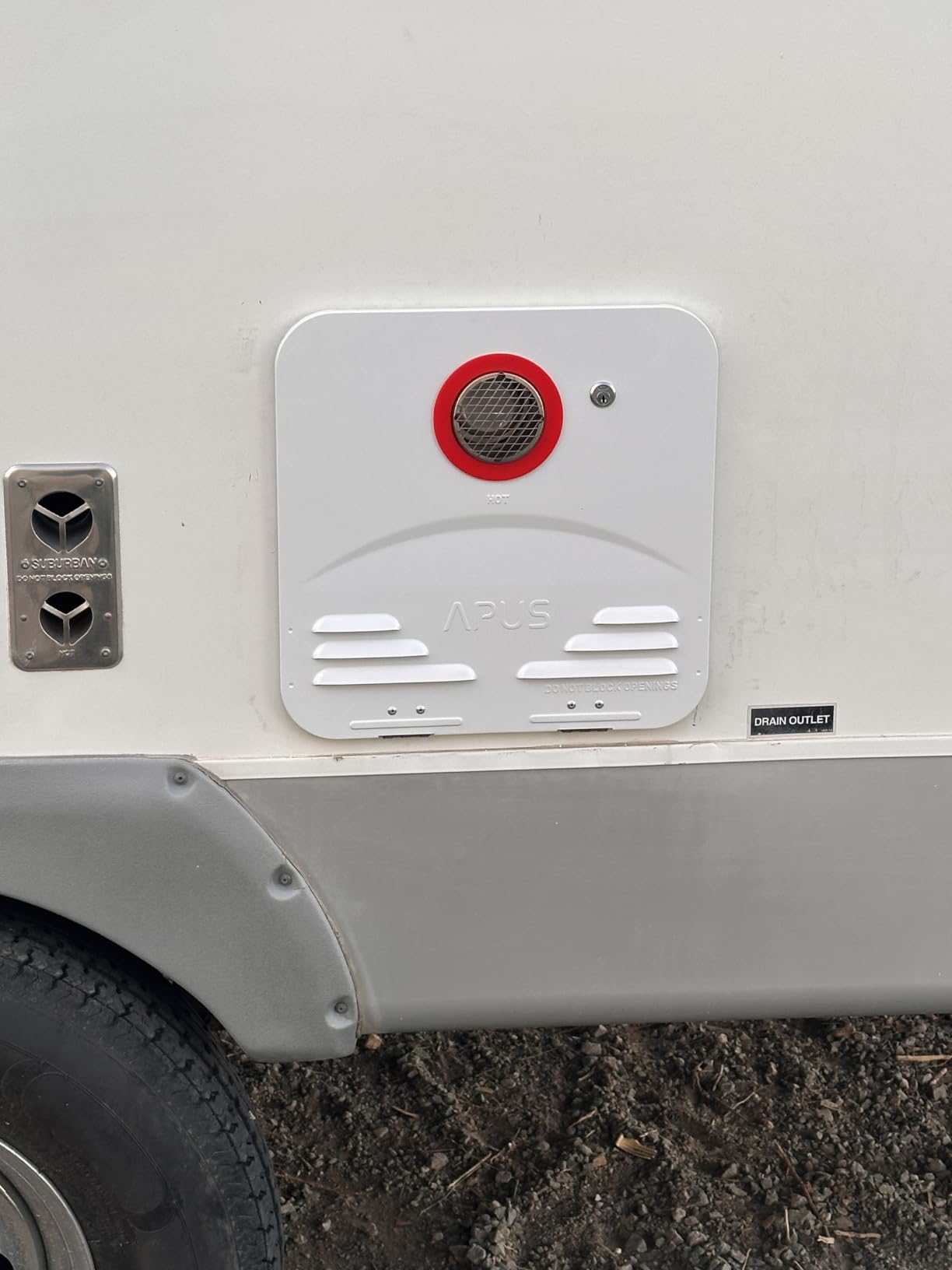 APUS RV Tankless Water Heater, Propane, 68,000 BTU, White Door, 3.9 GPM customer photo 1