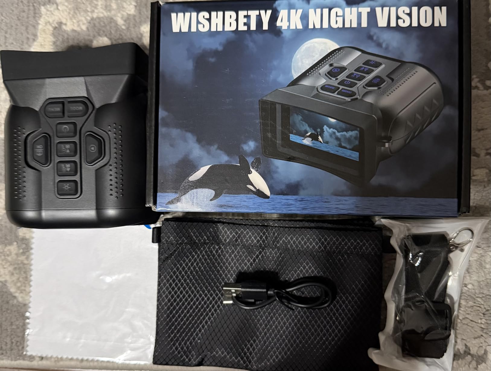 4K Night Vision Goggles for Adult,1000FT View Range Night Vision Binoculars customer photo 1