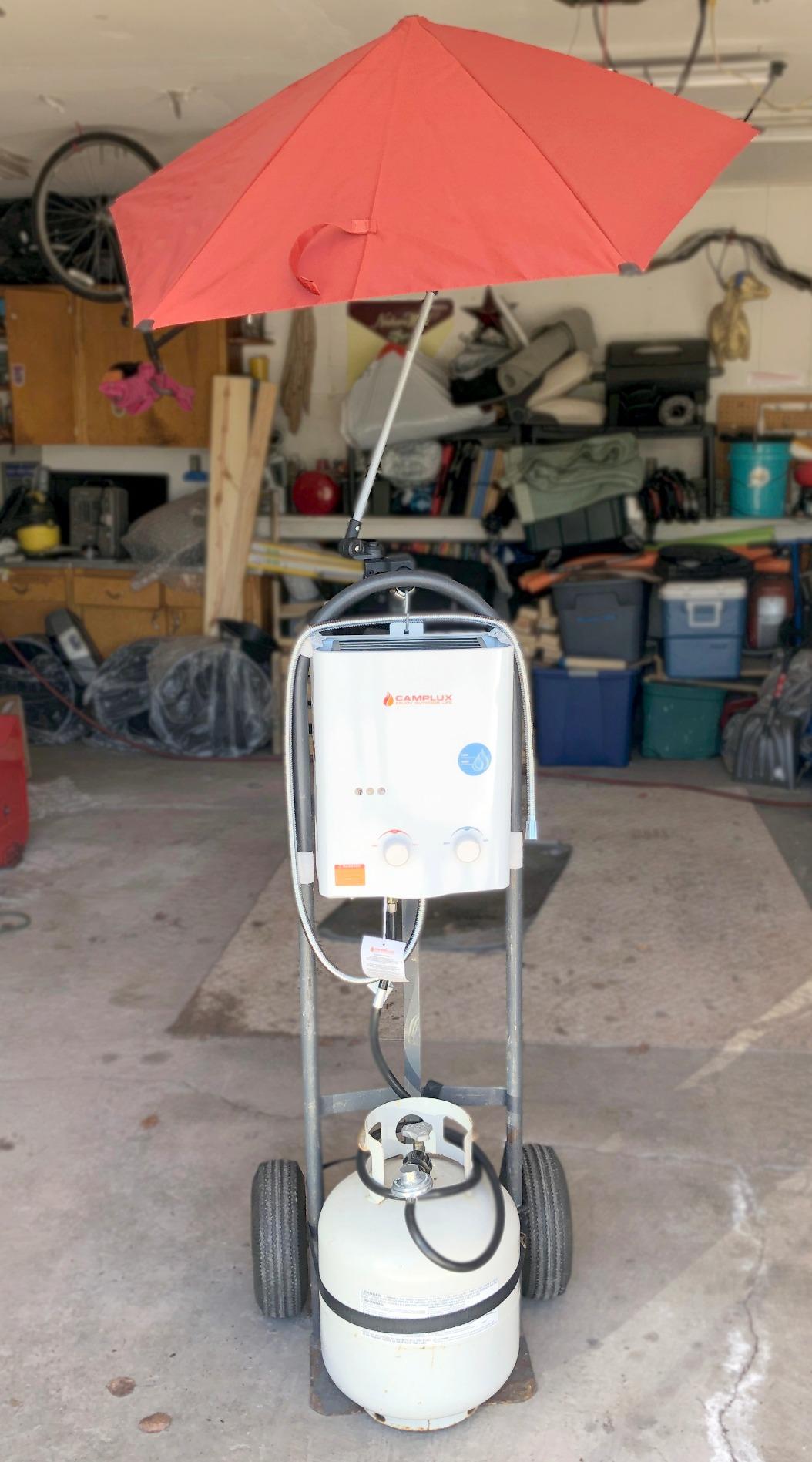 CAMPLUX 2.64 GPM Portable Tankless Water Heater with Pump Pack Kits, Propane Tankless Water Heater for Camping, Cabin, Off‑Grid Use, High Flow Hot Water & Easy Setup, 2-in-1 Easy Temp Control customer photo 2