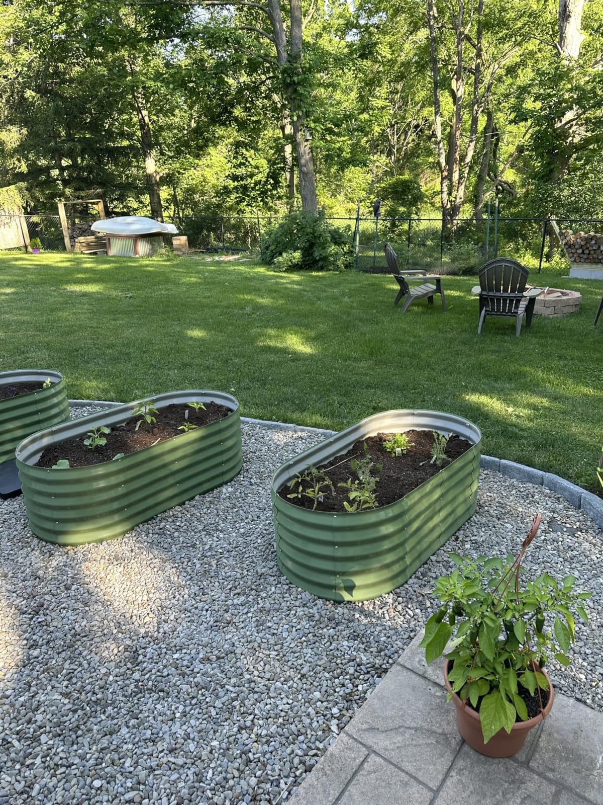 Galvanized Raised Garden Bed,4x2x1.4ft Planter Box for Deep Root Plant 3Pcs customer photo 1
