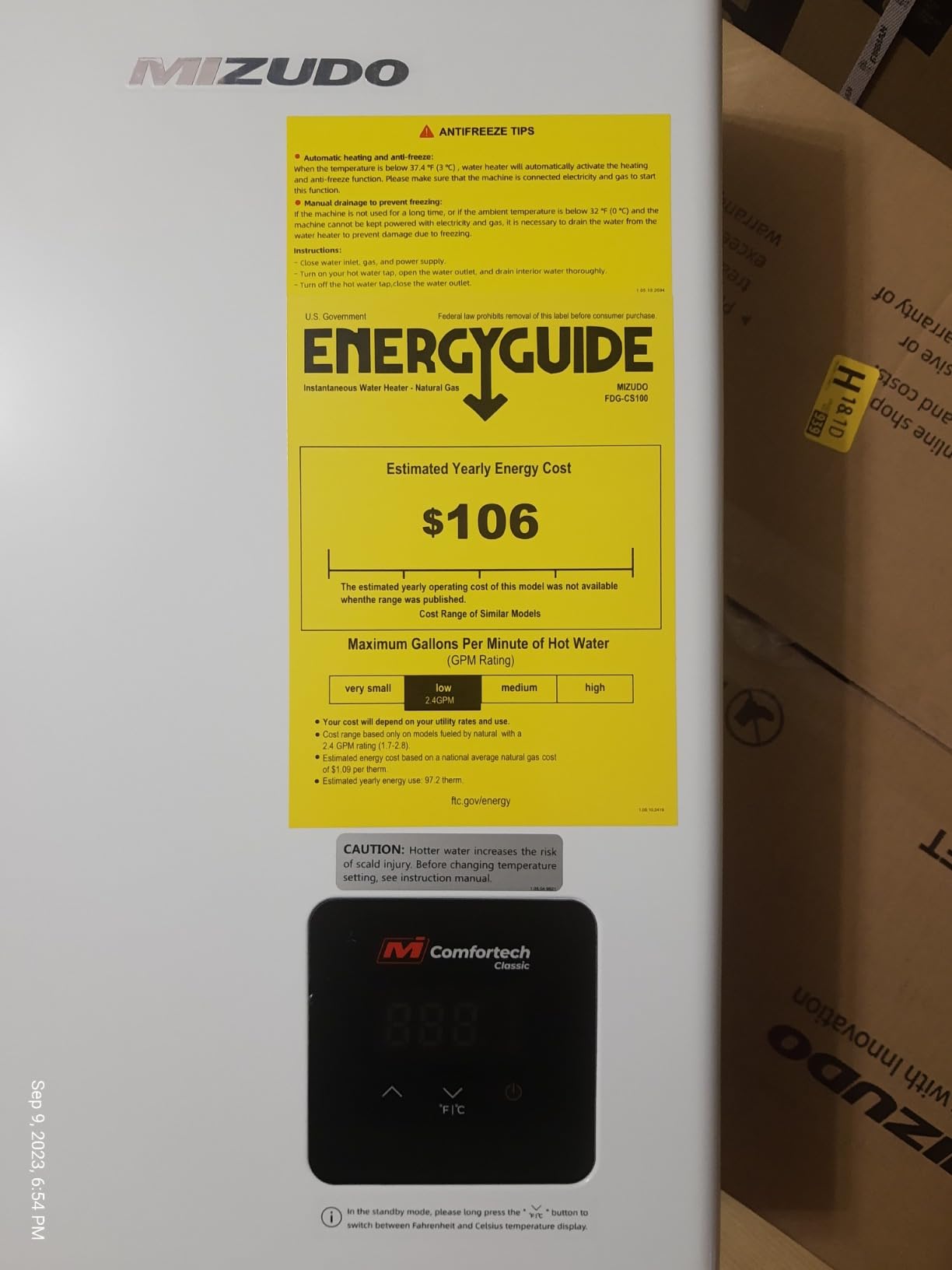 14kW Tankless Water Heater Electric, 240 Volt on Demand Hot Water Heater customer photo 2