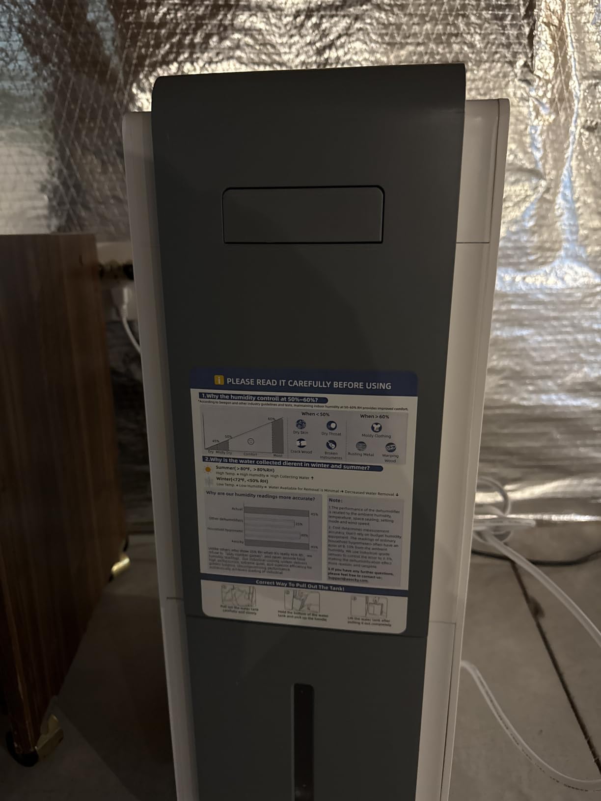 AEOCKY 7000Sq.Ft Energy Star Most Efficient 2025 Dehumidifier Max 140Pint/D customer photo 2