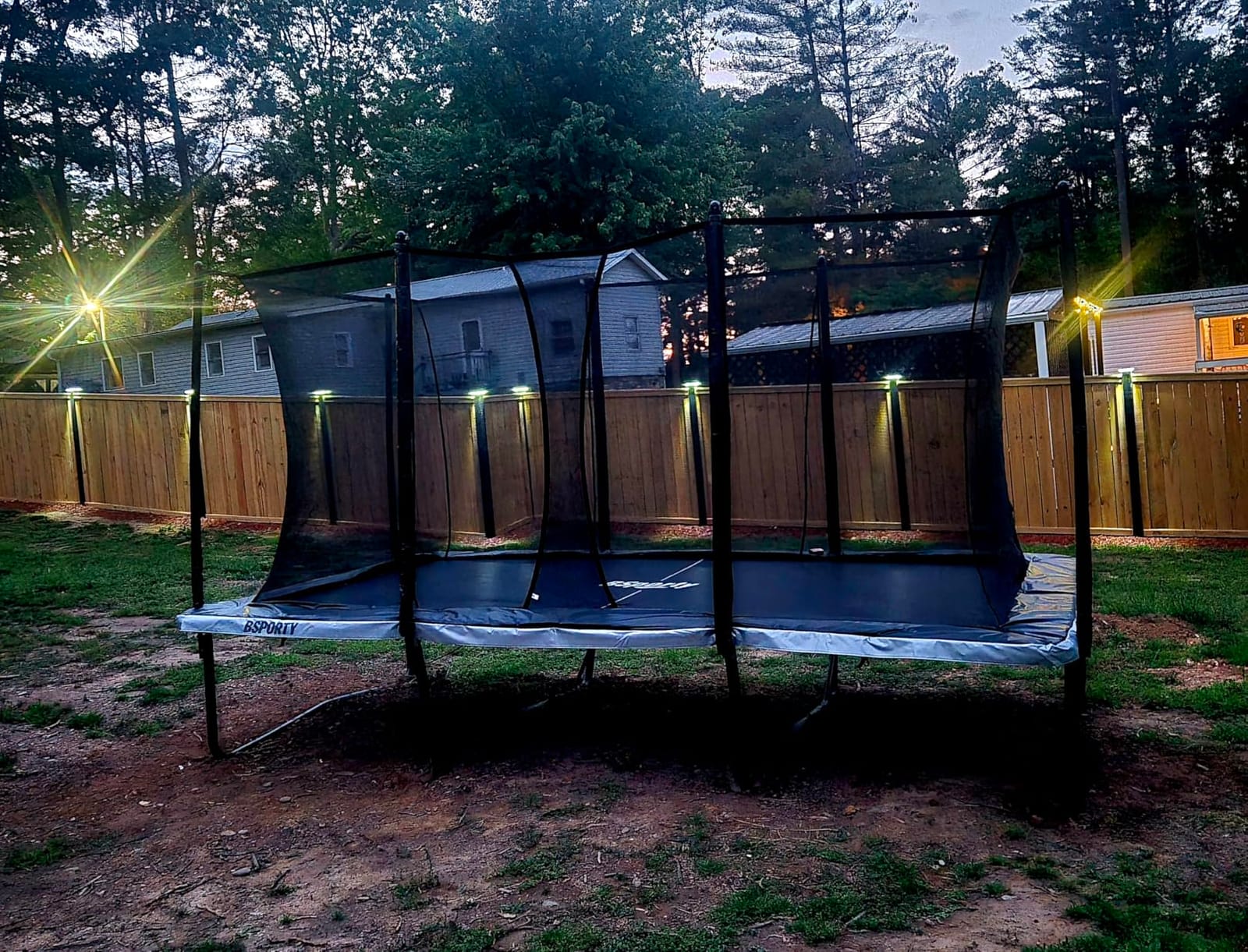Air Rectangle Trampoline 8X14FT 1800LBS Weight Capacity Outdoor Square Gymnastics Heavy-DutyTrampolines with Net Enclosure for Kids Adults customer photo 1
