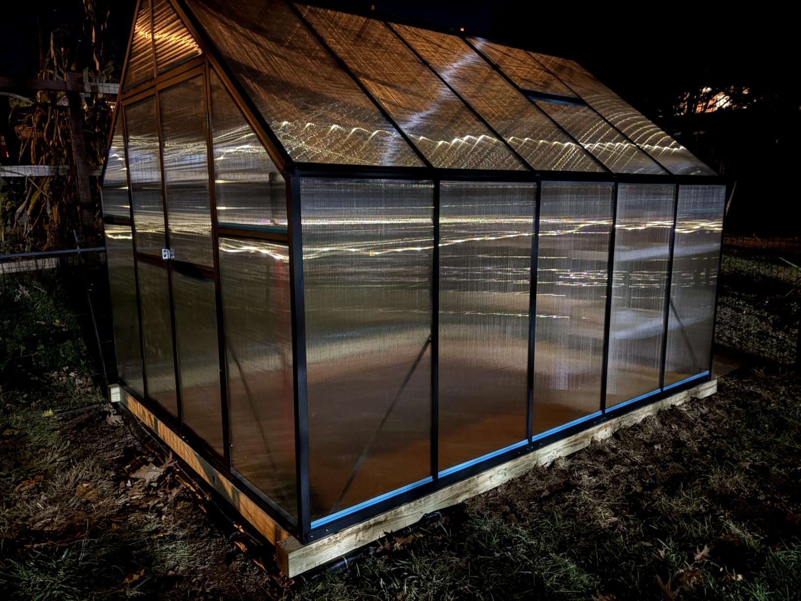 Jocisland 6x12 FT Walk-in Polycarbonate Greenhouse with 2 Top Windows customer photo 2