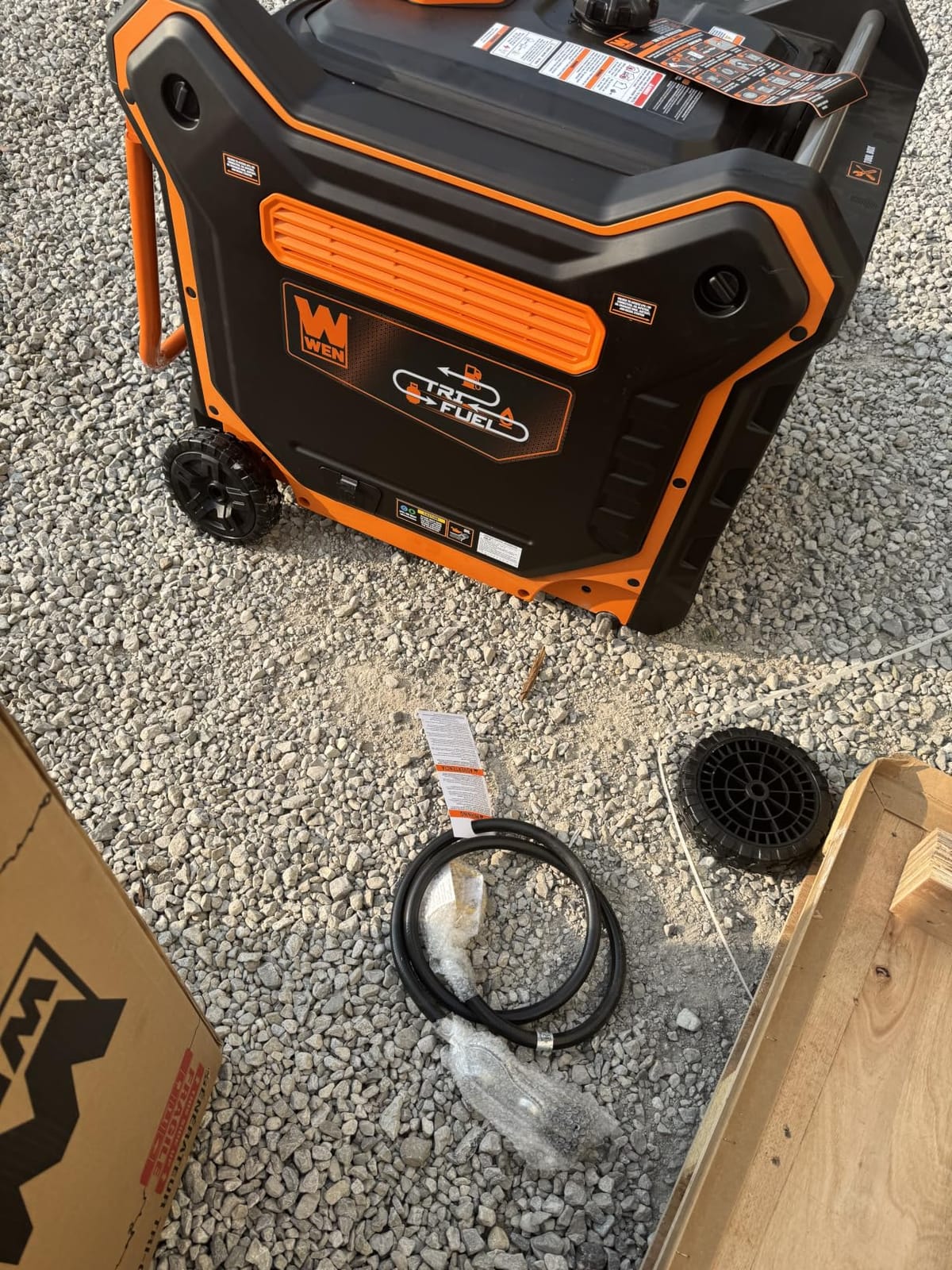 WEN 13,000-Watt 120V/240V Tri-Fuel Inverter Generator with Quiet 550cc Engine, Electric Start, Wheel Kit, and CO Watchdog, Gas, Propane, and Natural Gas Powered (TF1300iX) customer photo 1