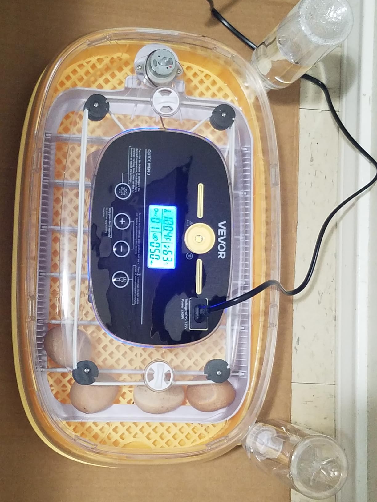 VEVOR 24 Egg Incubator, Automatic Egg Turner with LED Candler, Temperature & Humidity Control, 360° View Clear Window, Auto Water Refill, Poultry Eggs Incubators for Hatching Chicks Ducks Goose Quail customer photo 2