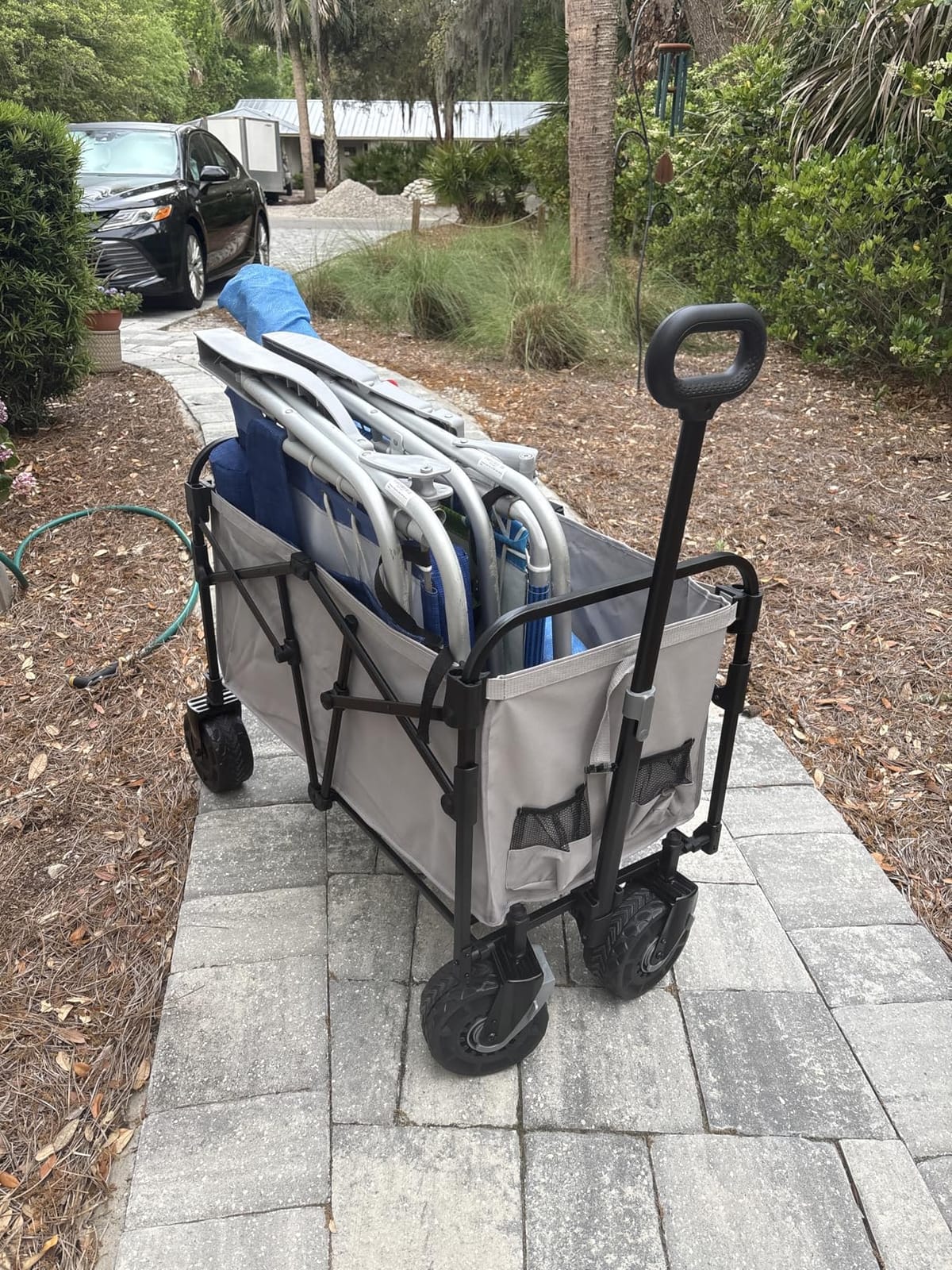 Sekey Garden Dump Cart, 1400 lb Capacity, Towable, 10 in Tires customer photo 1