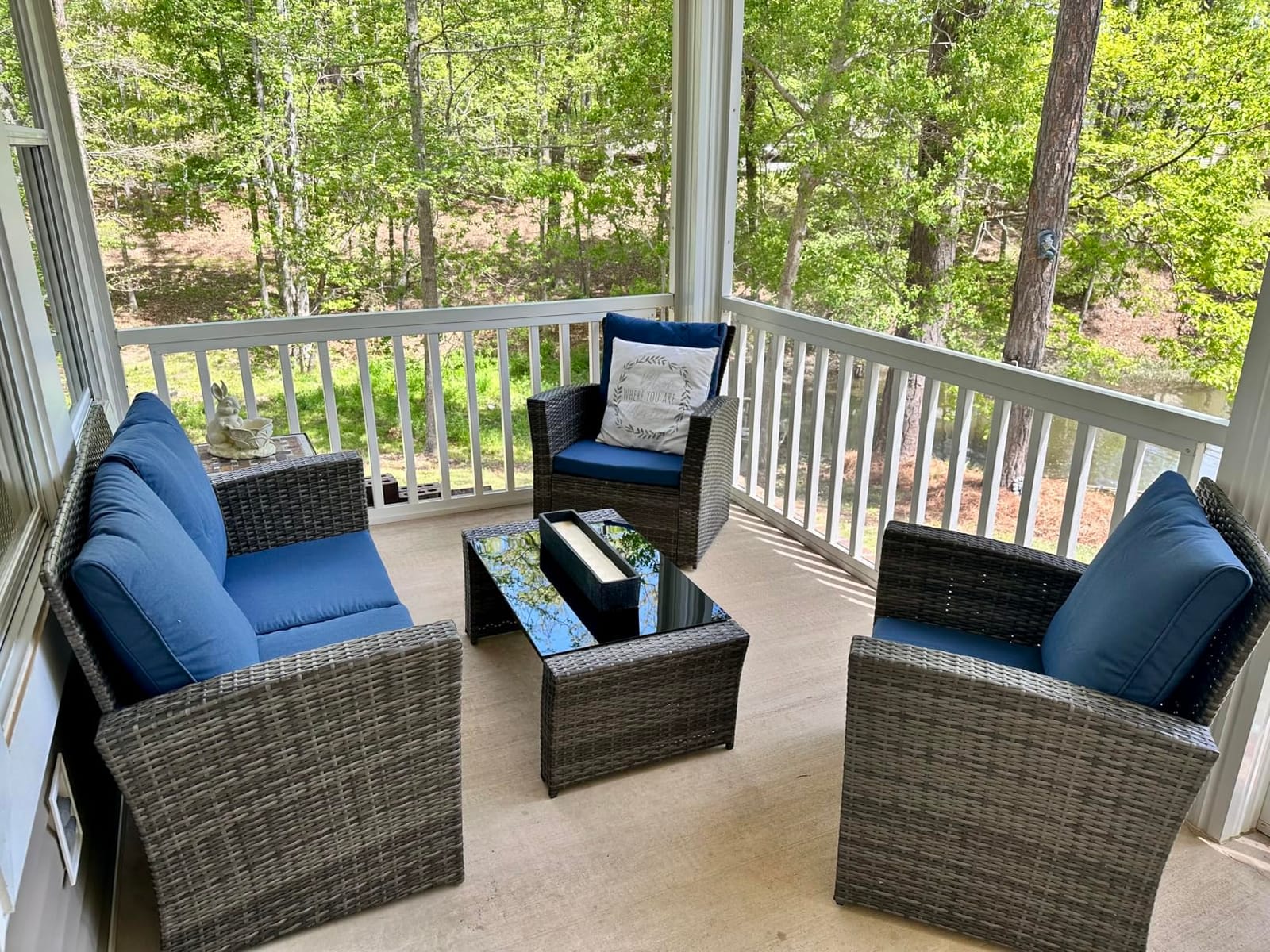 Wisteria Lane 4 Piece Outdoor Wicker Patio Furniture Set for All Weather customer photo 1