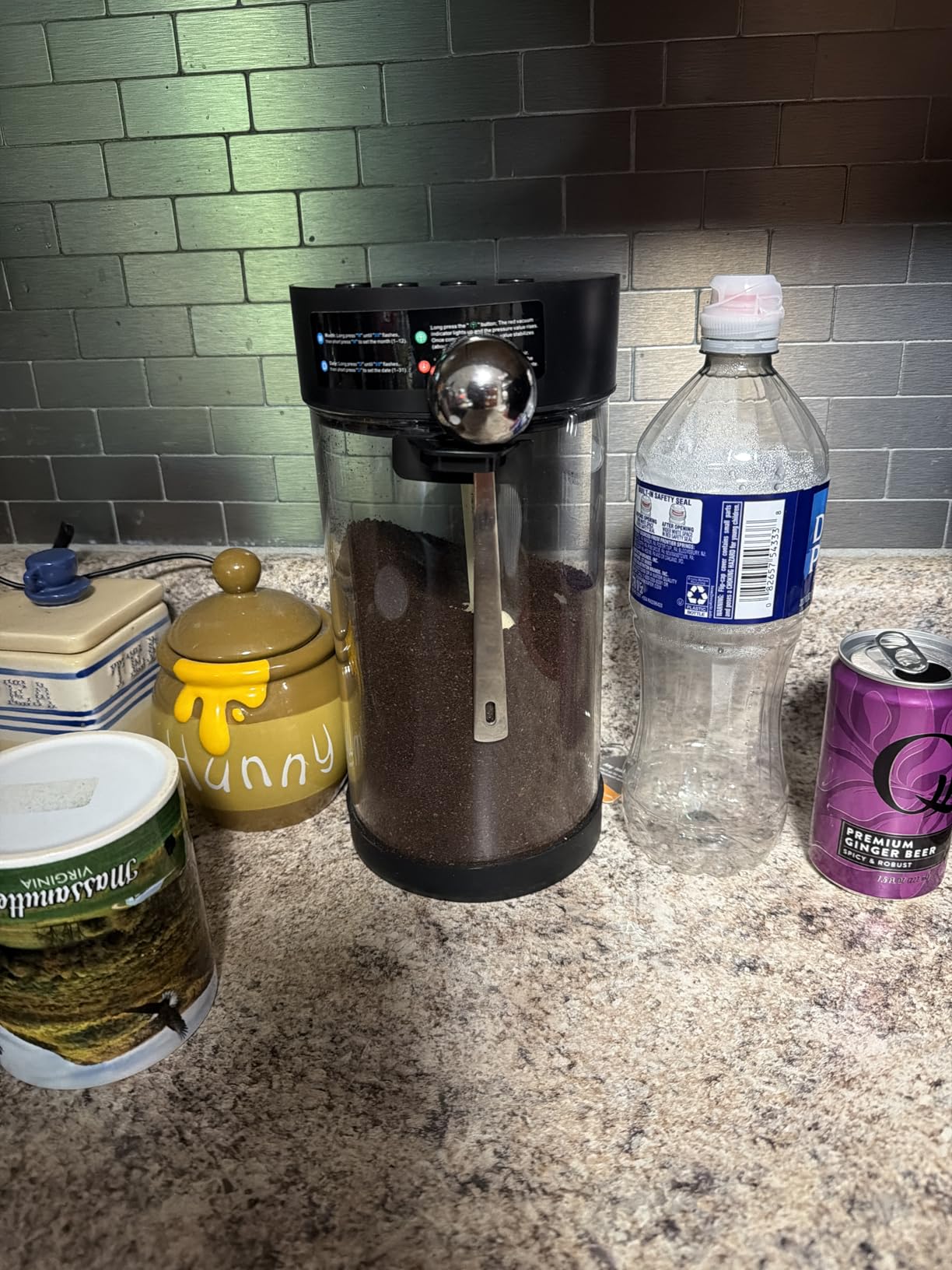 Automatic Vacuum Coffee Canister, 1.3L Coffee Container with LED Display customer photo 2