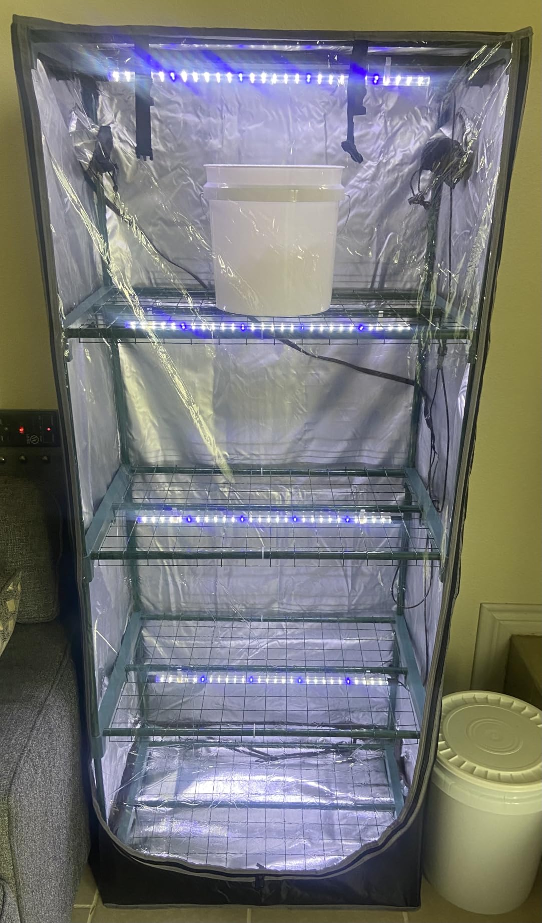 Mushroom Grow Tent Kit with Mushroom-Optimized Grow Lights & Timer customer photo 1