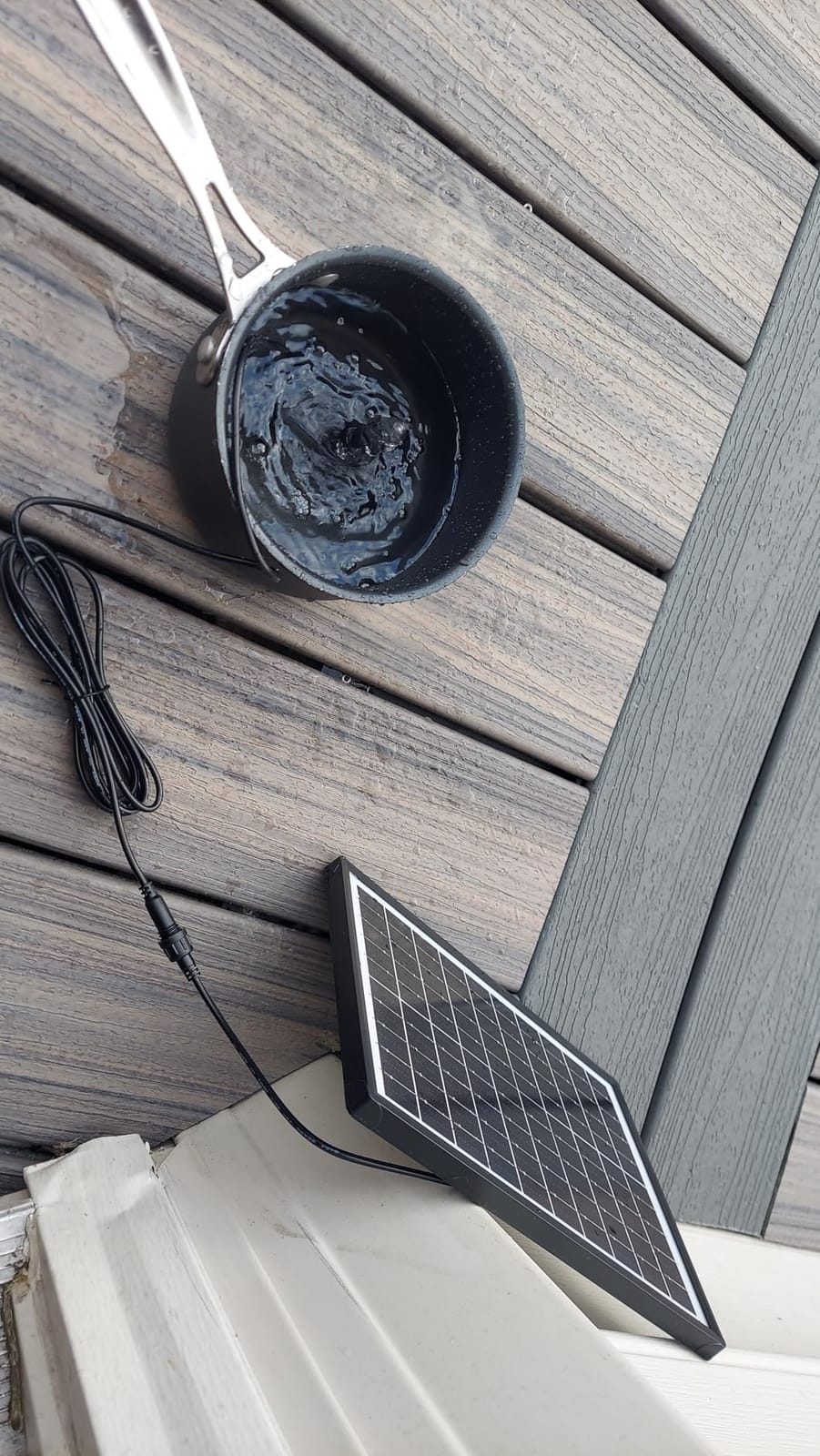Antfraer 8W Solar Water Pump with Dry-Run Protection, Solar Bird Bath Fountain Pump Double-Layer Nozzles & 5Ft Tubing, Solar Fountain Pump for Small Pond, Garden, Patio & Outdoor Water Feature customer photo 2