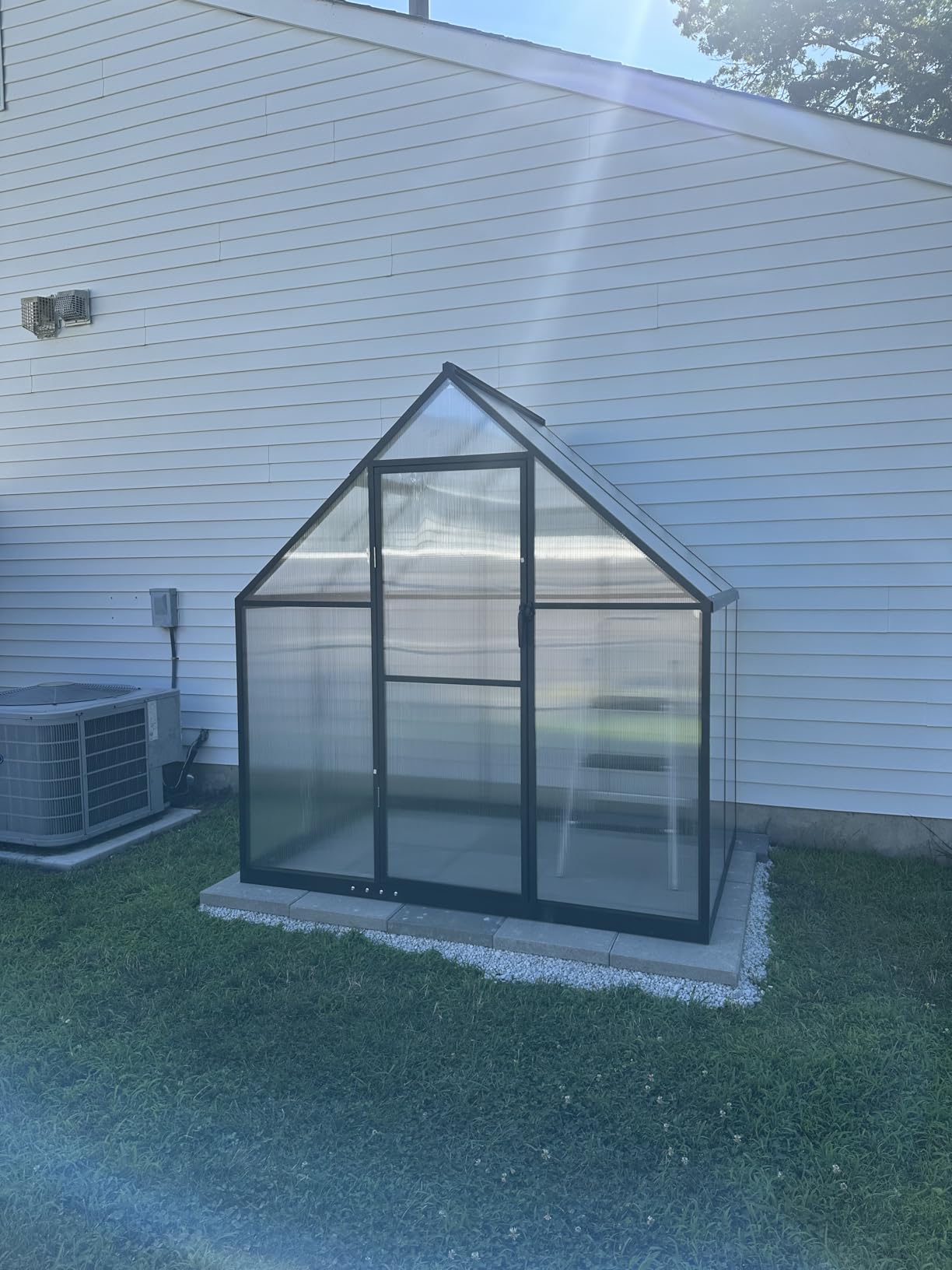 6x10FT Greenhouse with Hygrometer, Windproof Warm Plant Green Houses customer photo 2