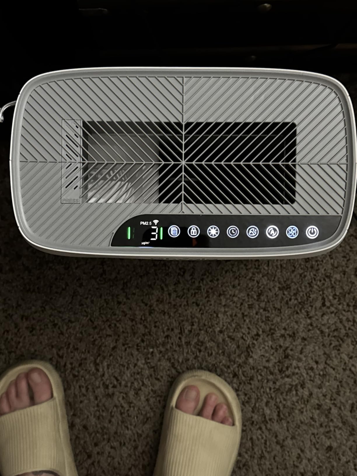 Air Purifier for Home Large Room up to 3000Ft², HEPA Air Purifier with Washable Double-Sided Filters, Smart WiFi, AQI Display, Air Cleaner for Pets, Allergies, Dust, Pollen, 15dB Sleep Mode, Fragrance customer photo 2