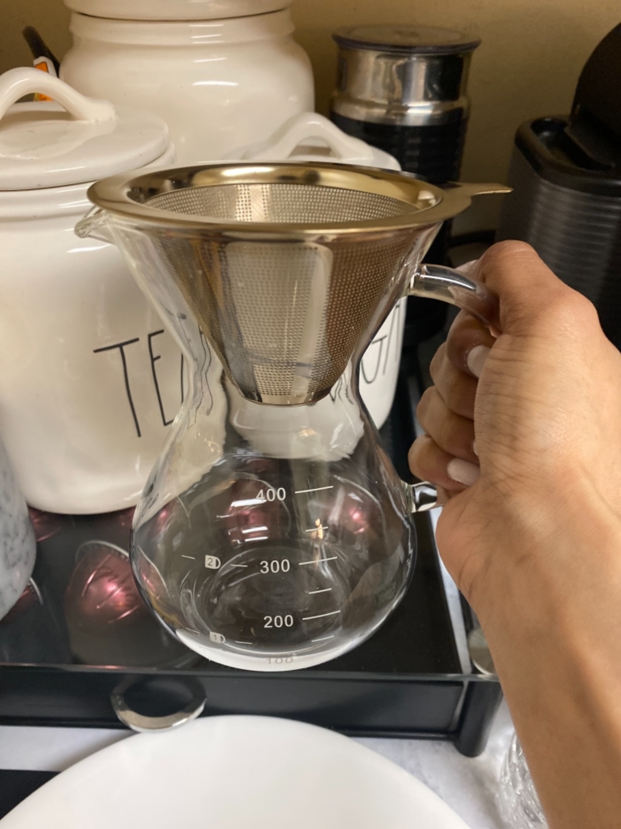 GVODE Airtight Vacuum Coffee Canister 1.6L with Time Display customer photo 1