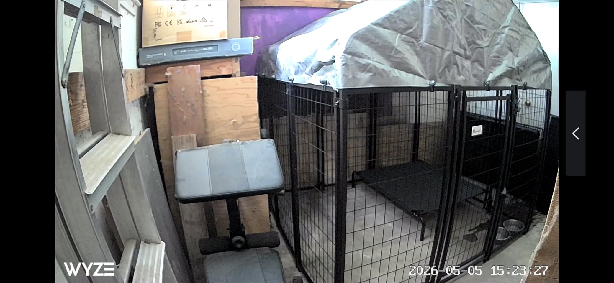 PawHut Outdoor Dog Kennel with Roof for Large Pets 8' x 8' x 6' Silver customer photo 2
