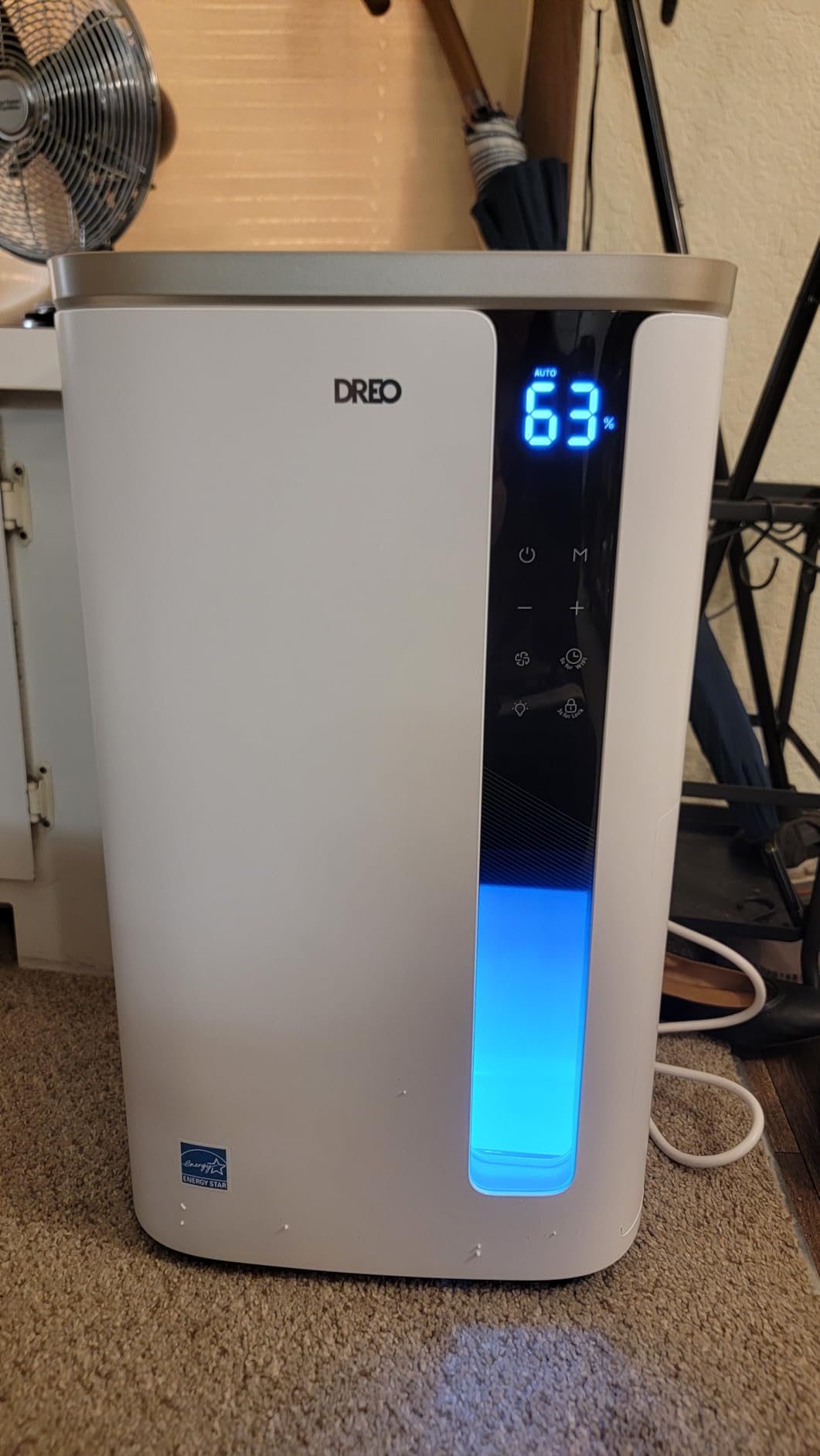 DREO Energy Star 2025 Smart Dehumidifier for Basement, 1.85 Gal Water Tank customer photo 1