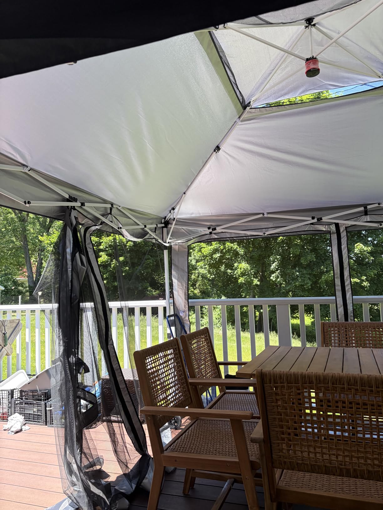 HOTEEL 10x12 Hardtop Gazebo on Clearance with Heavy Duty Galvanized Steel Double Metal roof,Aluminum Frame,Patio Hard Top Screened in Gazebo with Curtains,Outdoor Permanent Pavillon for Backyard,Gray customer photo 2