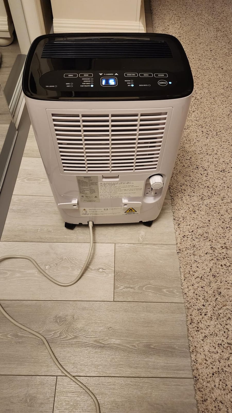 Yaufey 150 Pint Dehumidifier with Upward Drainage for Basement 8500 Sq. Ft. customer photo 2