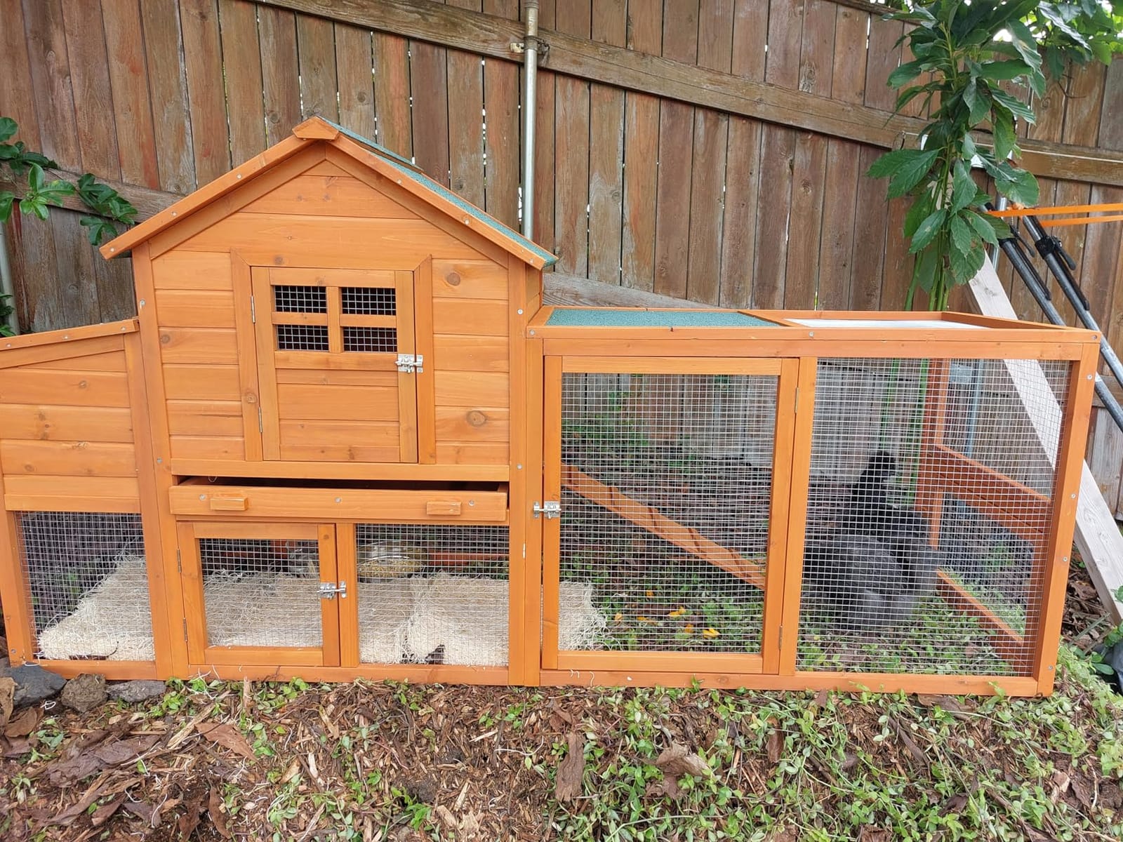 Large Chicken Coop Outdoor Wooden Duck Hen House Poultry Pet Cage 76