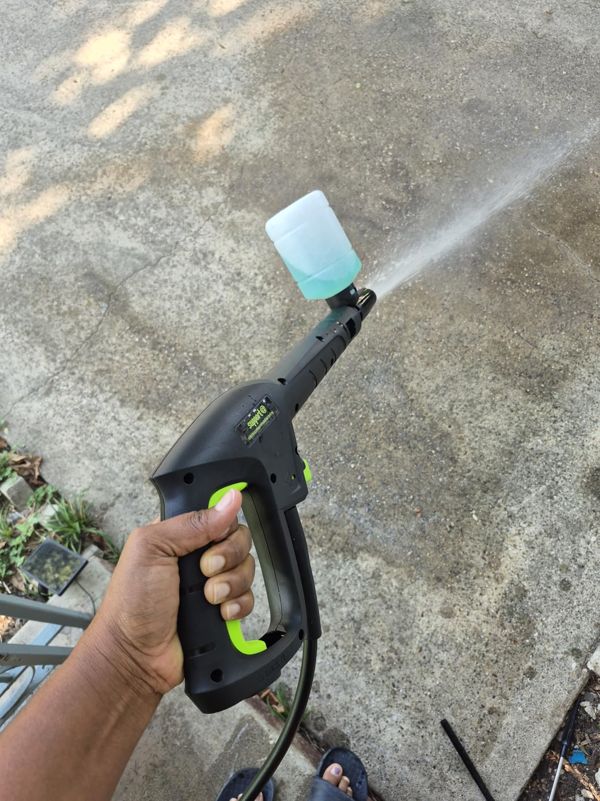 4200PSI Gas Pressure Washer 4.0GPM Gas Power Washer 212CC Gas Powered Washing Machine Commercial High Pressure Washer with 25ft Hose&5 Nozzles for Patio Garden Yard Vehicle,EPA/CARB/ETL customer photo 2