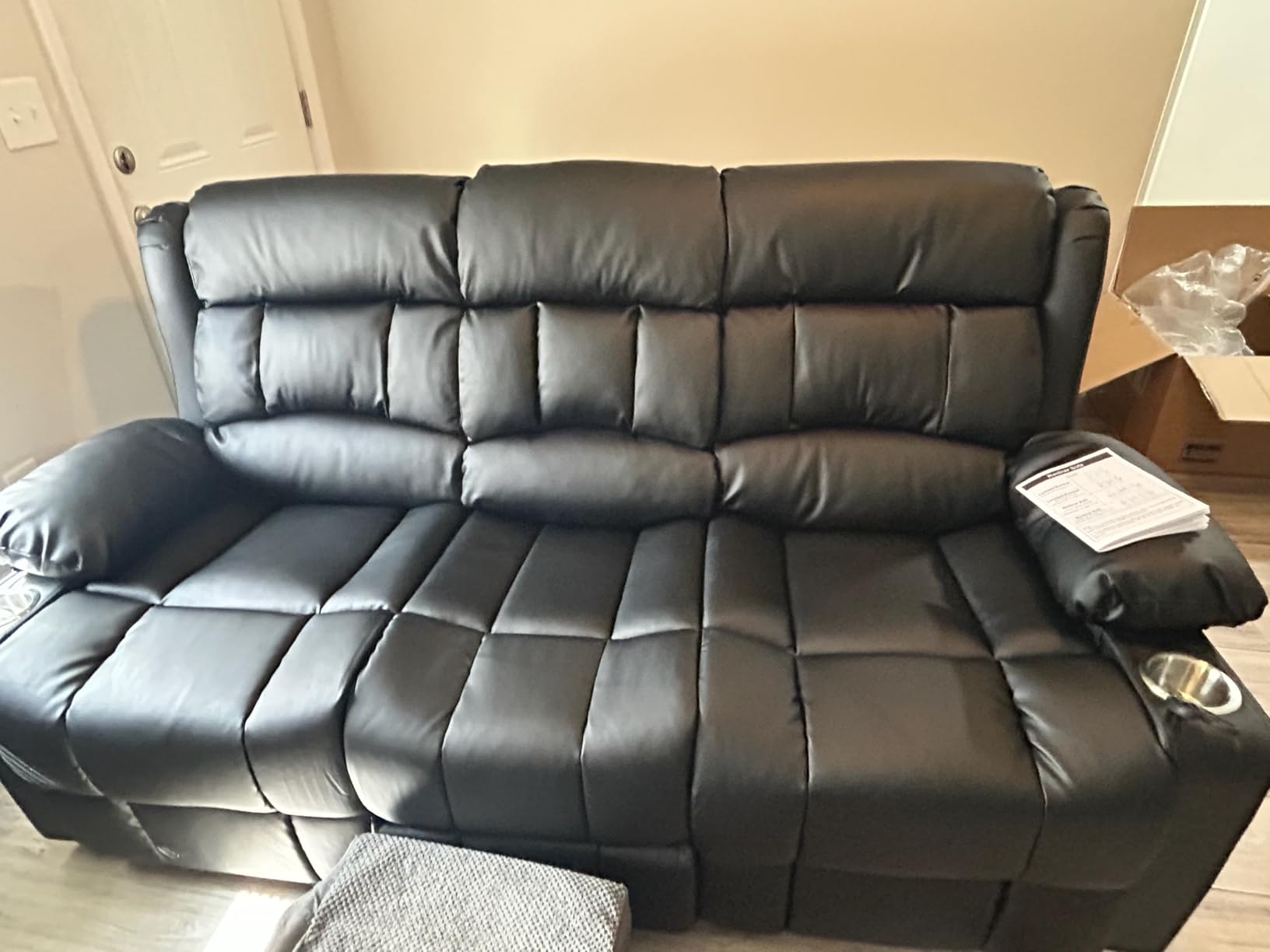 Dresegmt Recliner Sectional Sofa, 5 Seat L-Shaped Manual Reclining Sofa customer photo 1
