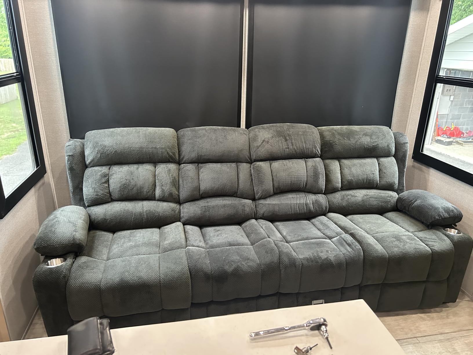 Dresegmt Recliner Sectional Sofa, 5 Seat L-Shaped Manual Reclining Sofa customer photo 2