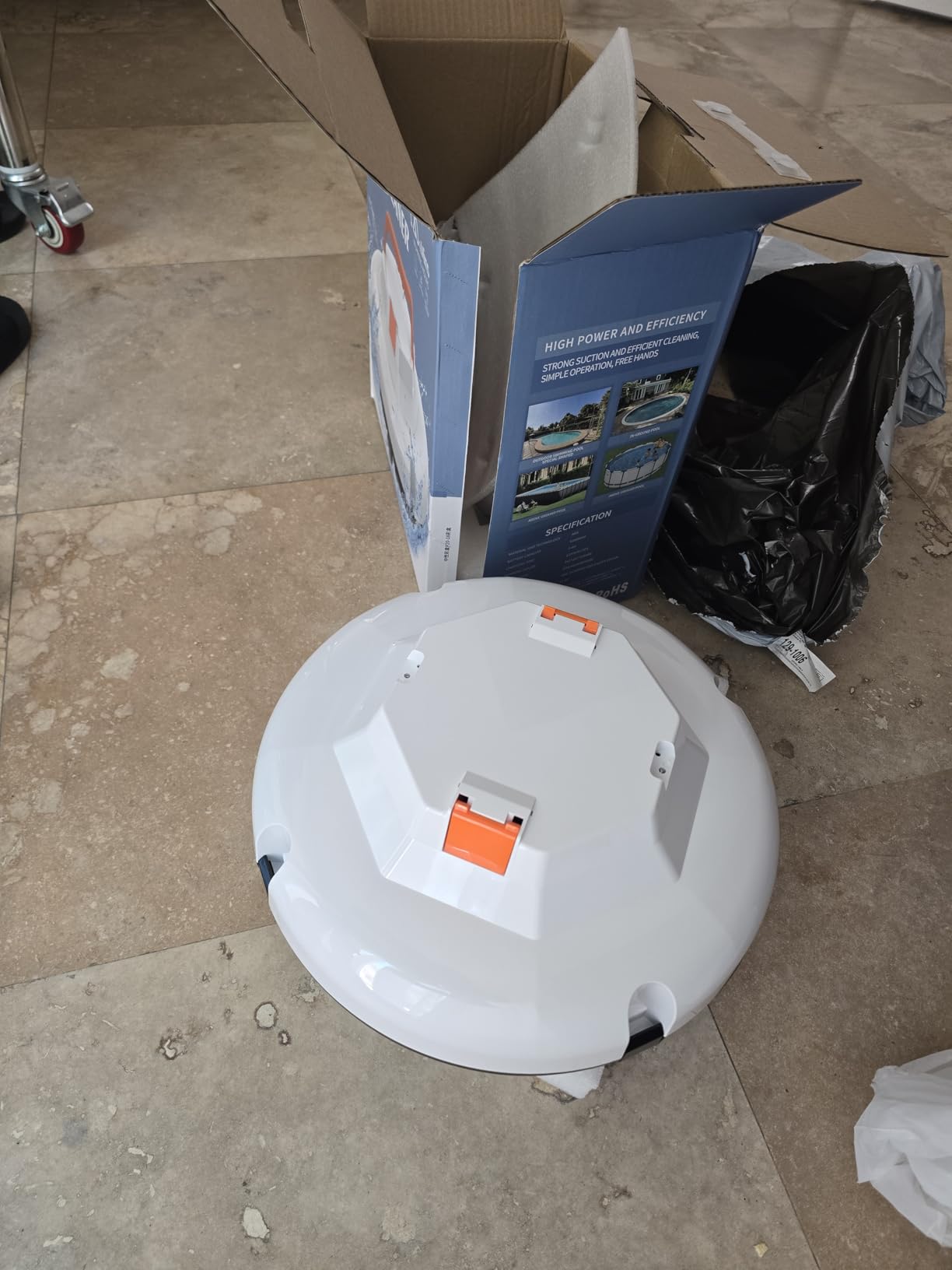 2026 Cordless Robotic Pool Cleaner - 120 Mins Automatic Pool Vacuum for Above Ground Pool & In - Ground Flat Pools up to 1000 Sq.Ft, Robot Pool Cleaner with Self - Parking Tech customer photo 1