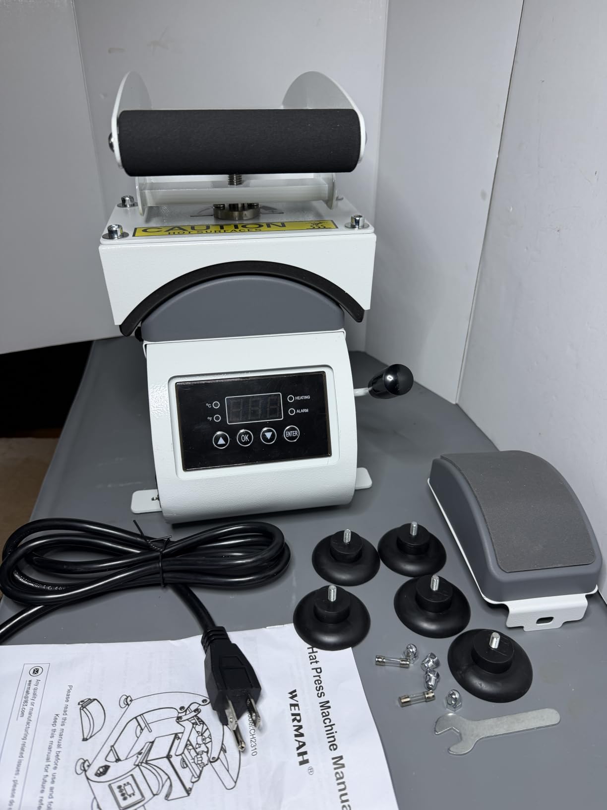WERMAH Hat Heat Press, Hat Press Machine for Caps with 2 Platens for HTV | Cap Press for Iron On, Vinyl, Sublimation. Precise Heat Transfer for Hats & Caps. Easy to Use at Home, Friendly for Beginners customer photo 2