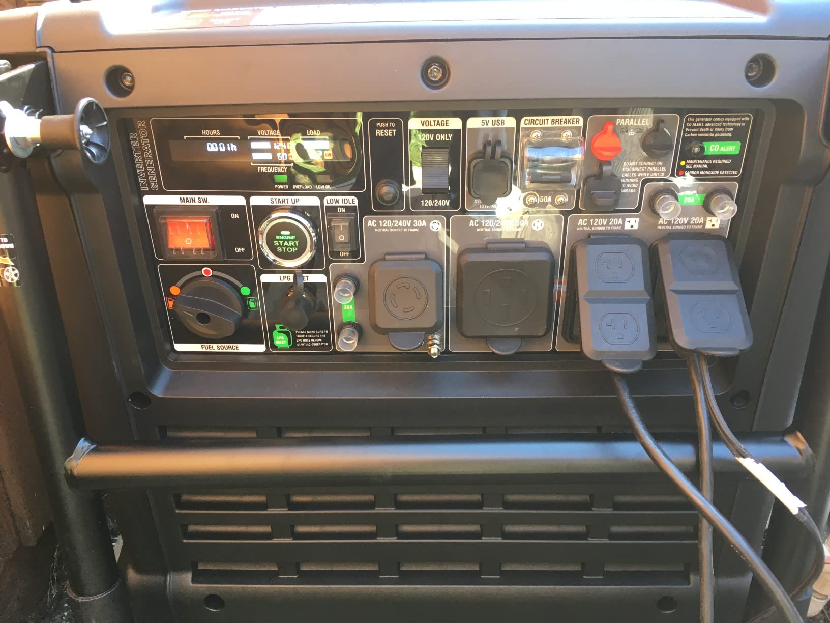 GENMAX 15000W Tri-Fuel Portable Generator - 2025 Model with ATS, CO Sensor, Digital Display & 50A Output Perfect for Home Backup, Construction Sites & Emergency Power (GM15000ET) customer photo 2