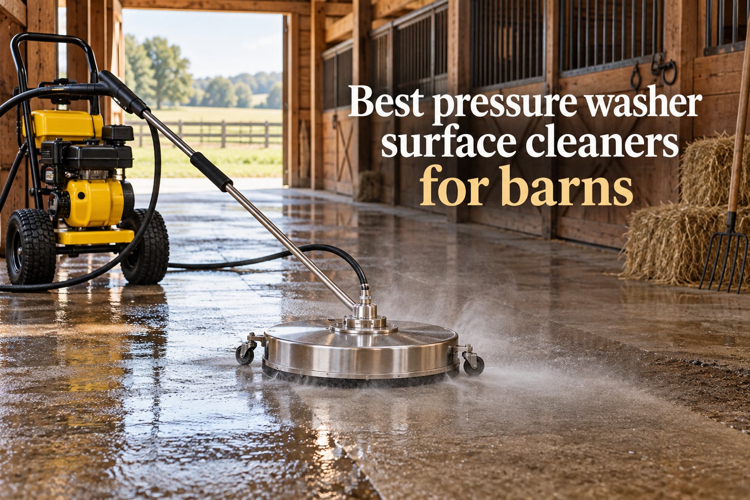 Best pressure washer surface cleaners for barns