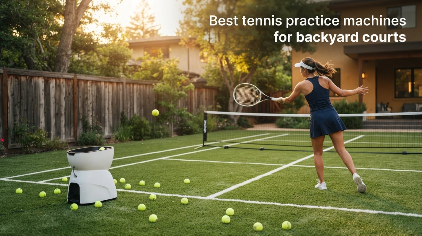 Best tennis practice machines for backyard courts