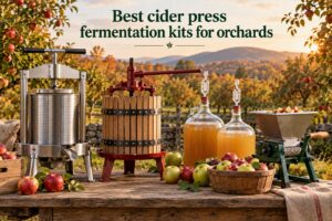Best cider press fermentation kits for orchards