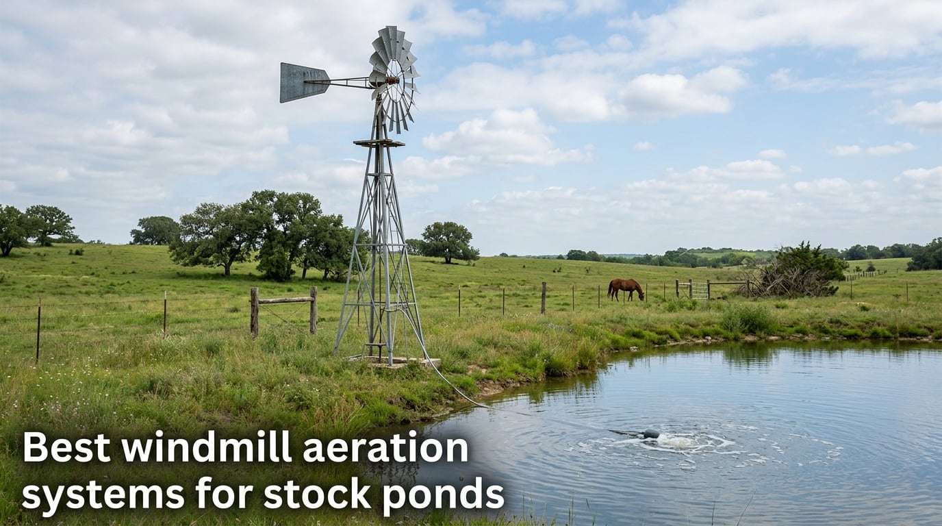 Best windmill aeration systems for stock ponds
