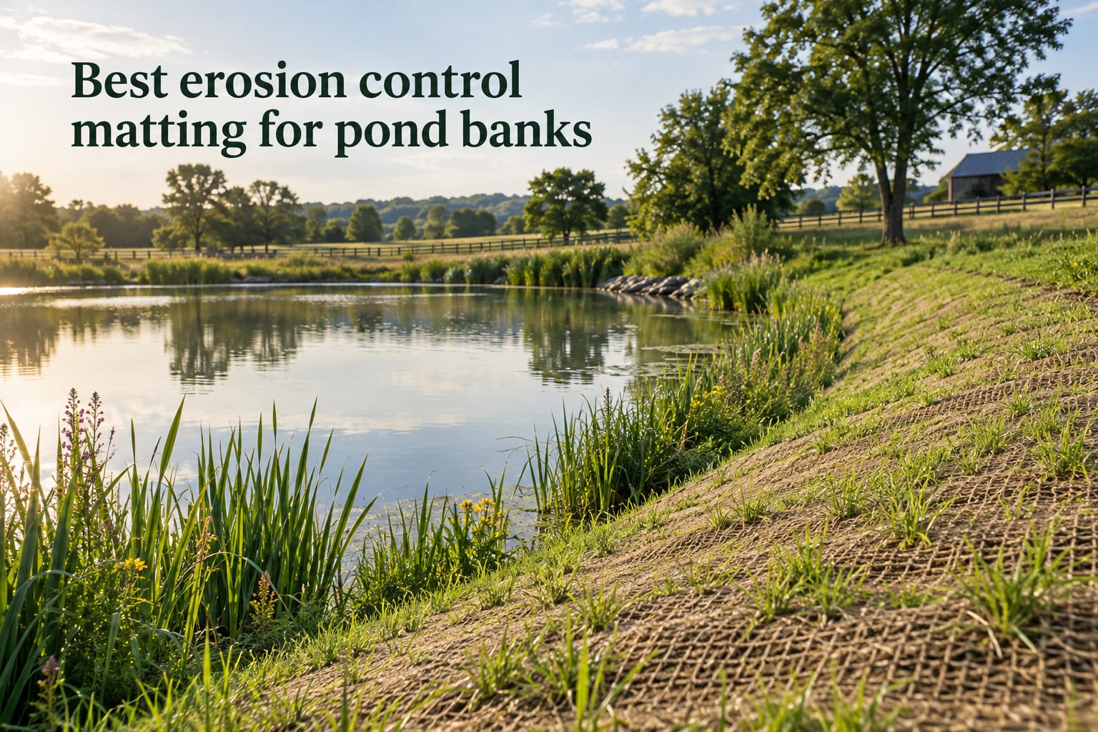 Best erosion control matting for pond banks