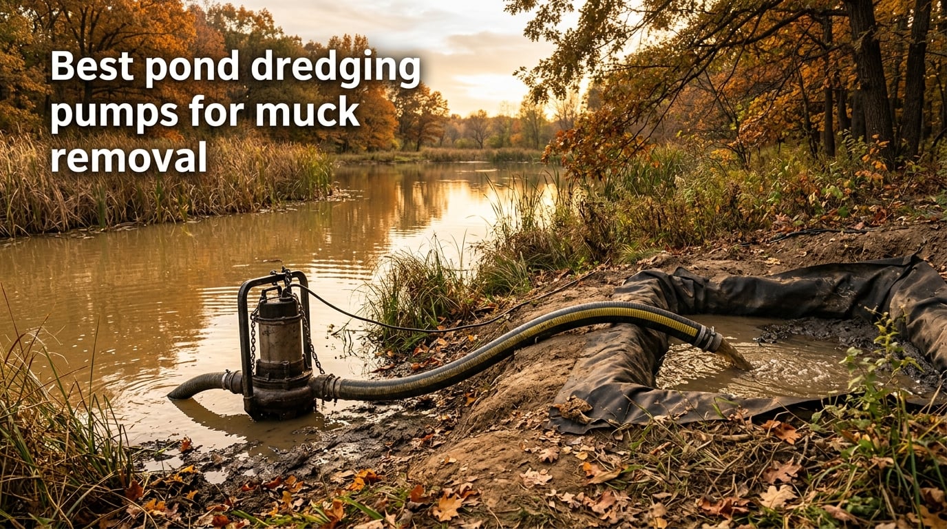 Best pond dredging pumps for muck removal