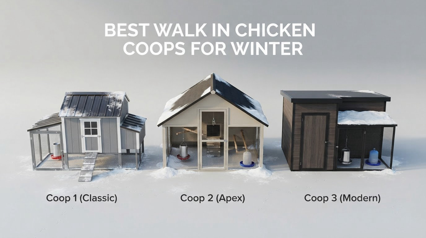 best walk in chicken coops for winter