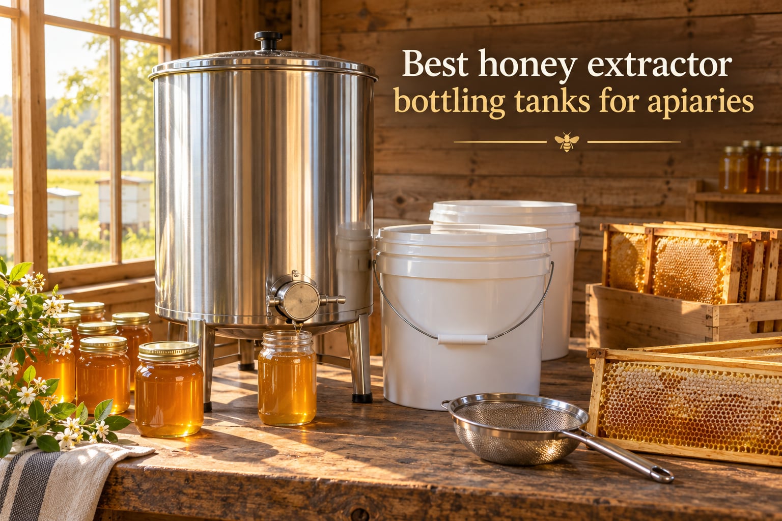 Best honey extractor bottling tanks for apiaries
