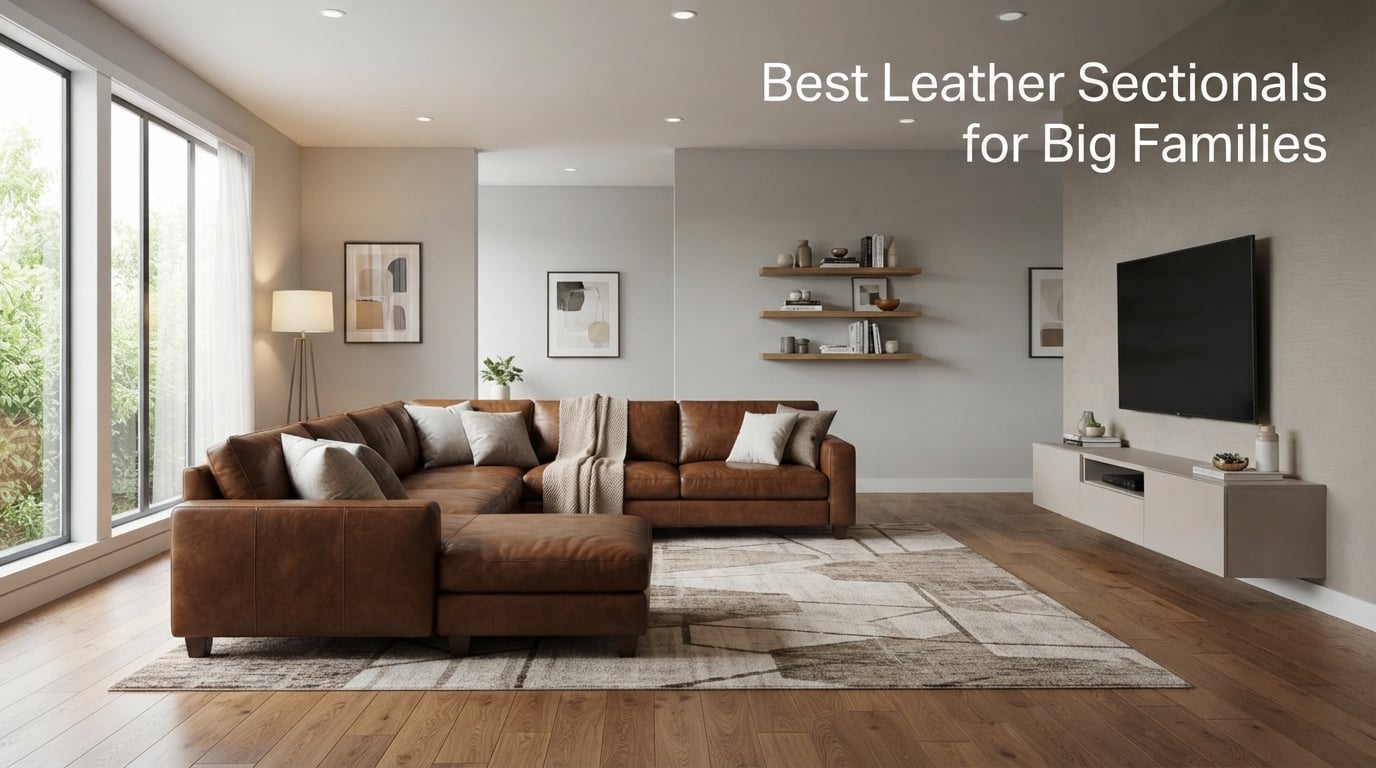 Best Leather Sectionals for Big Families