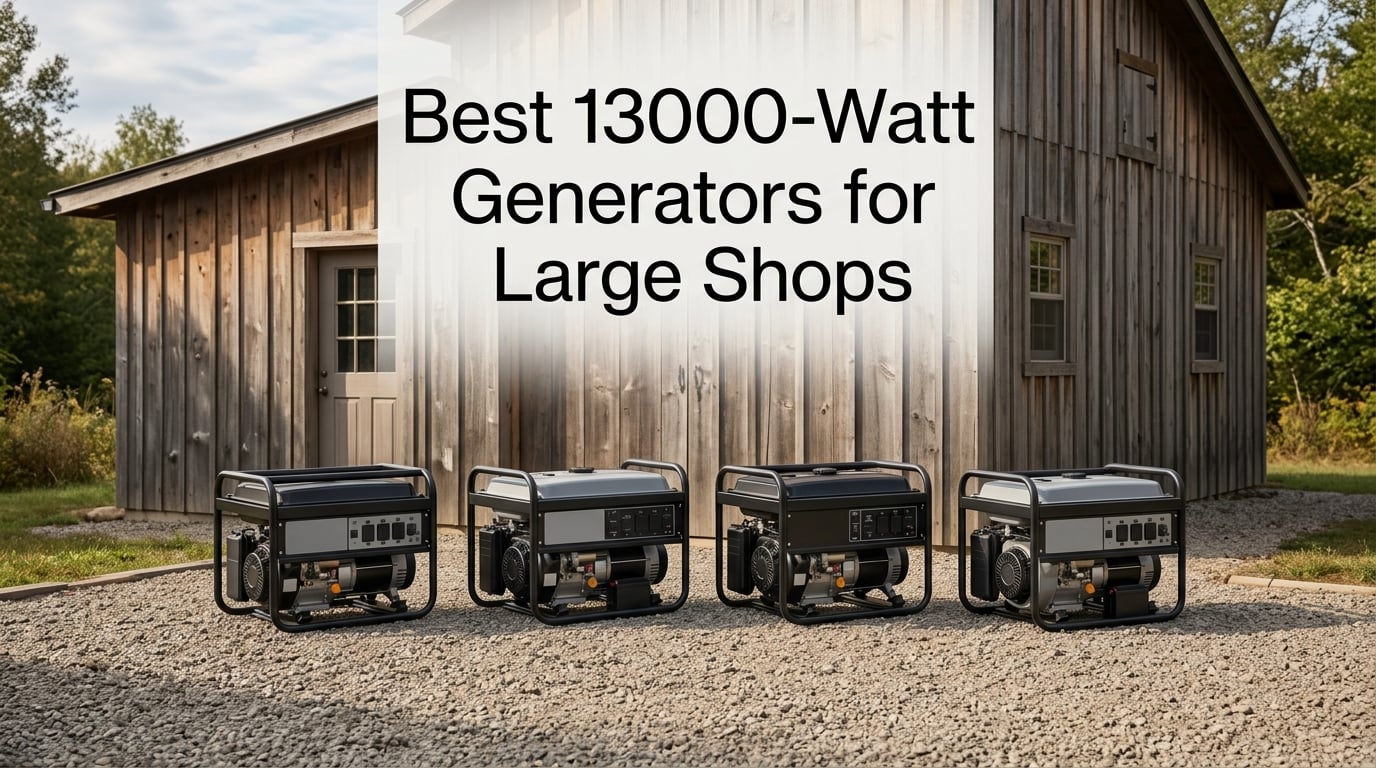 Best 13000-Watt Generators for Large Shops