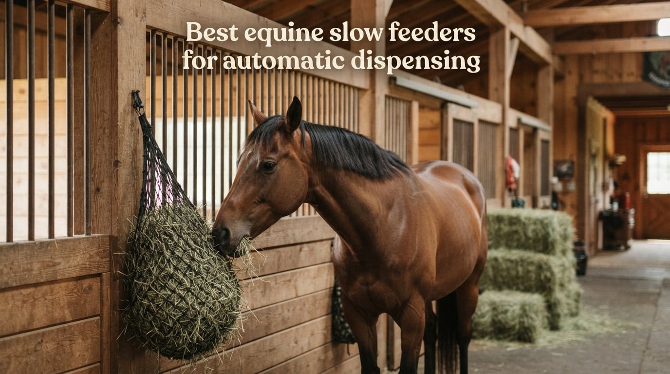 Best equine slow feeders for automatic dispensing