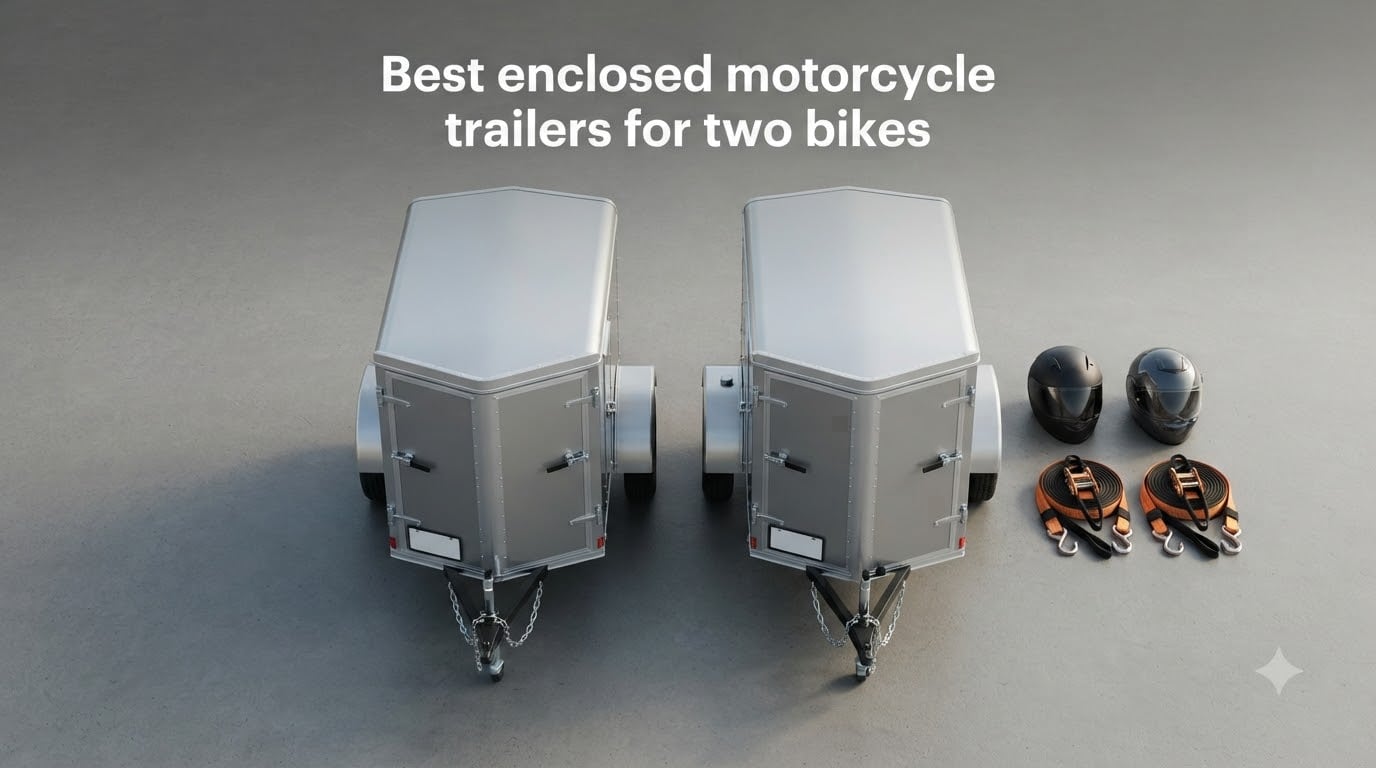 Best enclosed motorcycle trailers for two bikes