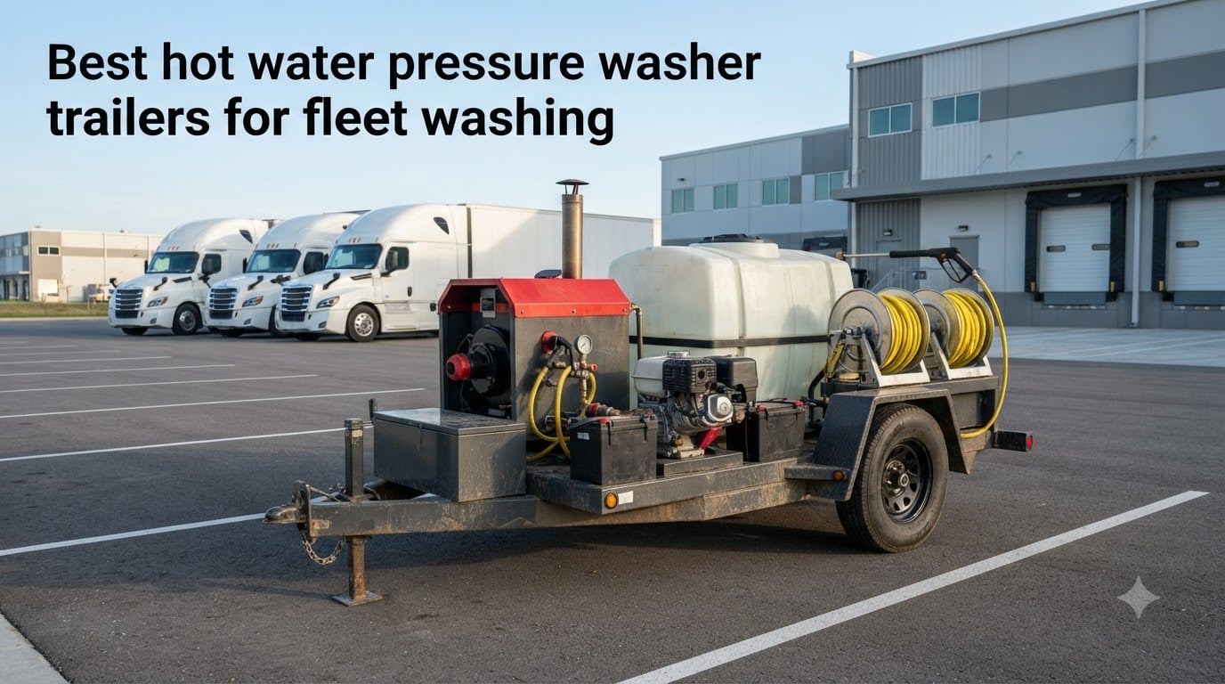 Best hot water pressure washer trailers for fleet washing