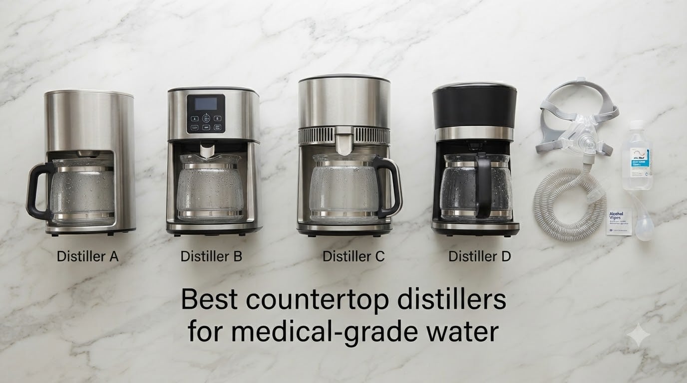 Best countertop distillers for medical-grade water
