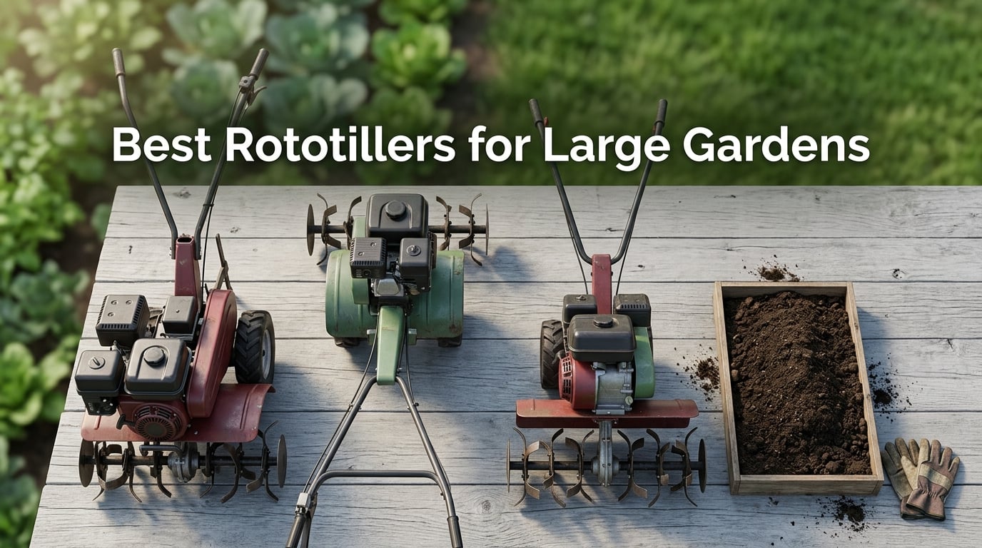 Best Rototillers for Large Gardens
