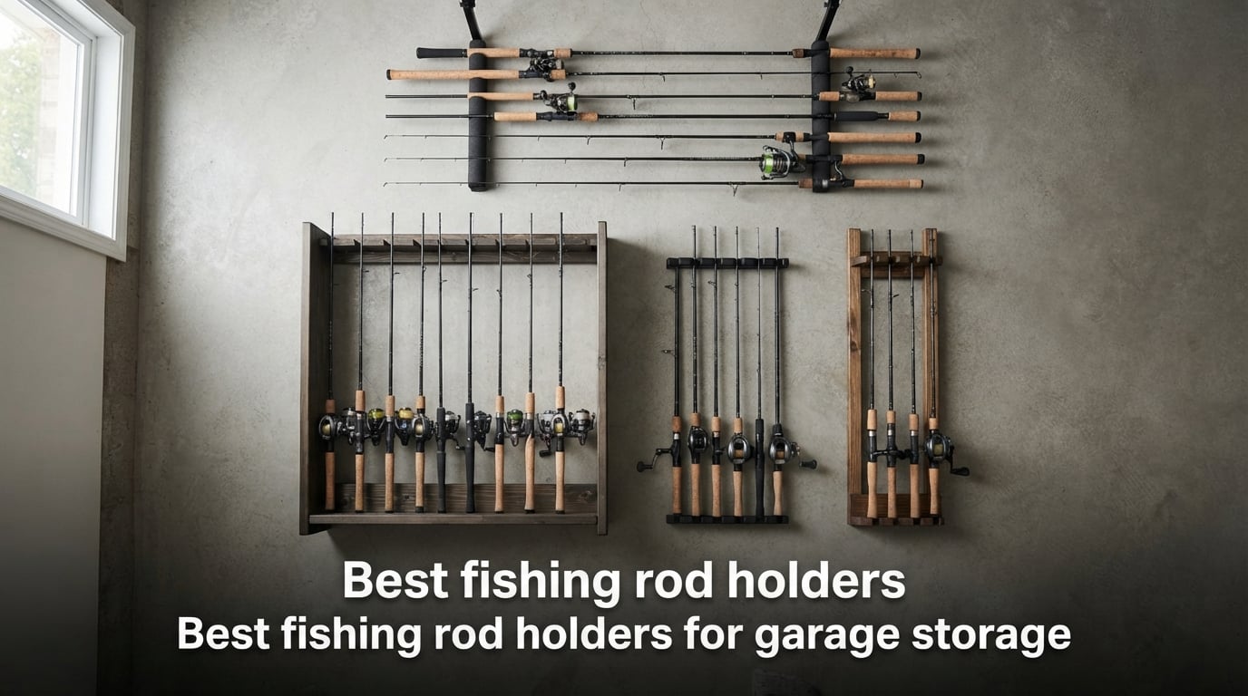 Best fishing rod holders for garage storage
